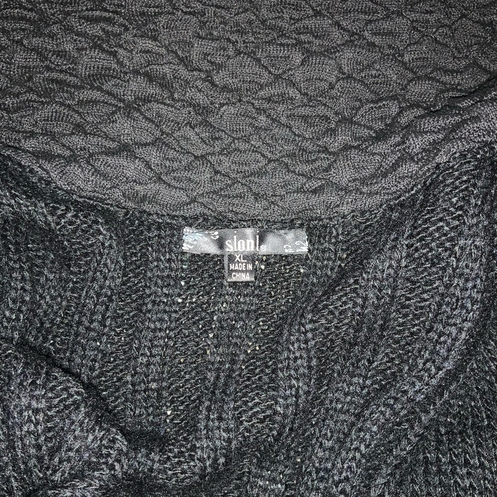 Sweater jacket, black